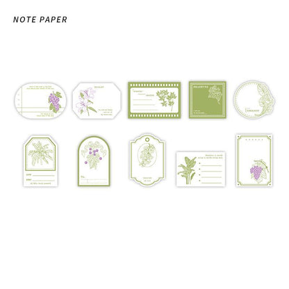 Scrapbooking Notepapier (7,9 x 5,8 cm) - 30 Blatt/Packung, 10 Designs