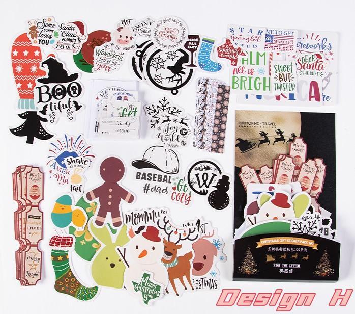 Weihnachten Sticker Set - 100 Premium Designs für Festliche Dekoration