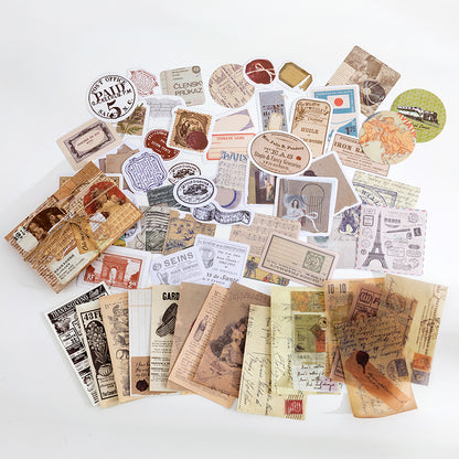 Sticker- & Dekopapier Set für Bullet Journal, Scrapbooking & DIY-Kreationen