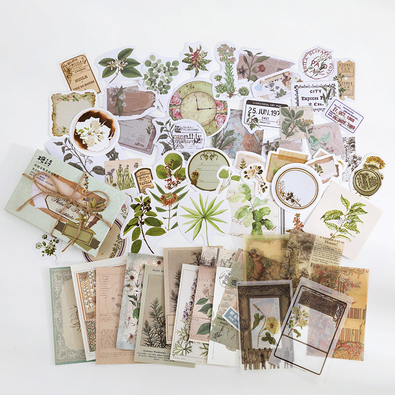 60-piece sticker & decorative paper set