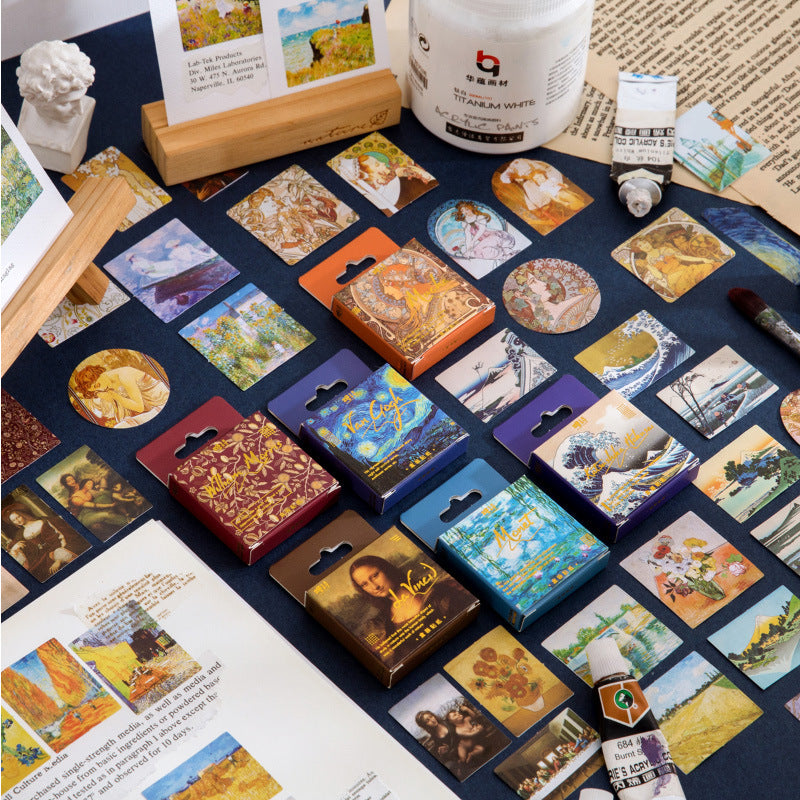 45 Mini Art Stickers - van Gogh Masterpieces